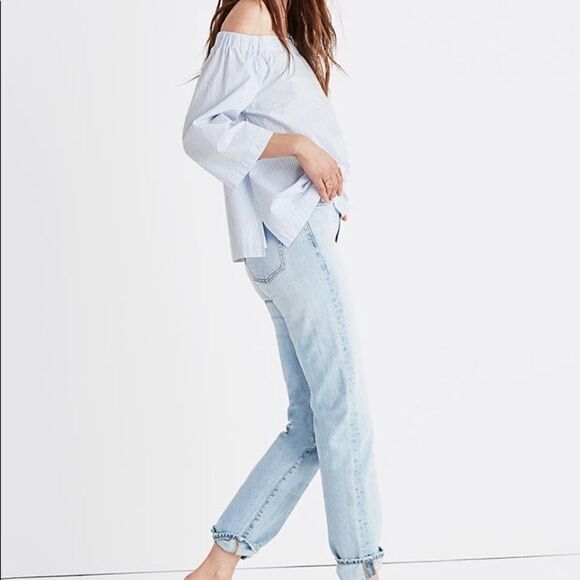 Madewell Clean Off-the-Shoulder Top NWOT - Picture 3 of 8